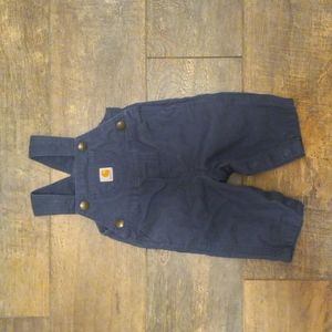 Baby Carhartt Bib Overalls Blue Size 3 months